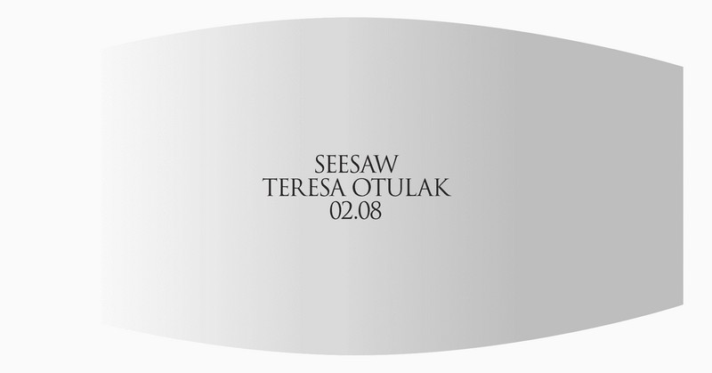 Teresa Otulak, „Seesaw” (źródło: materiały prasowe organizatora)