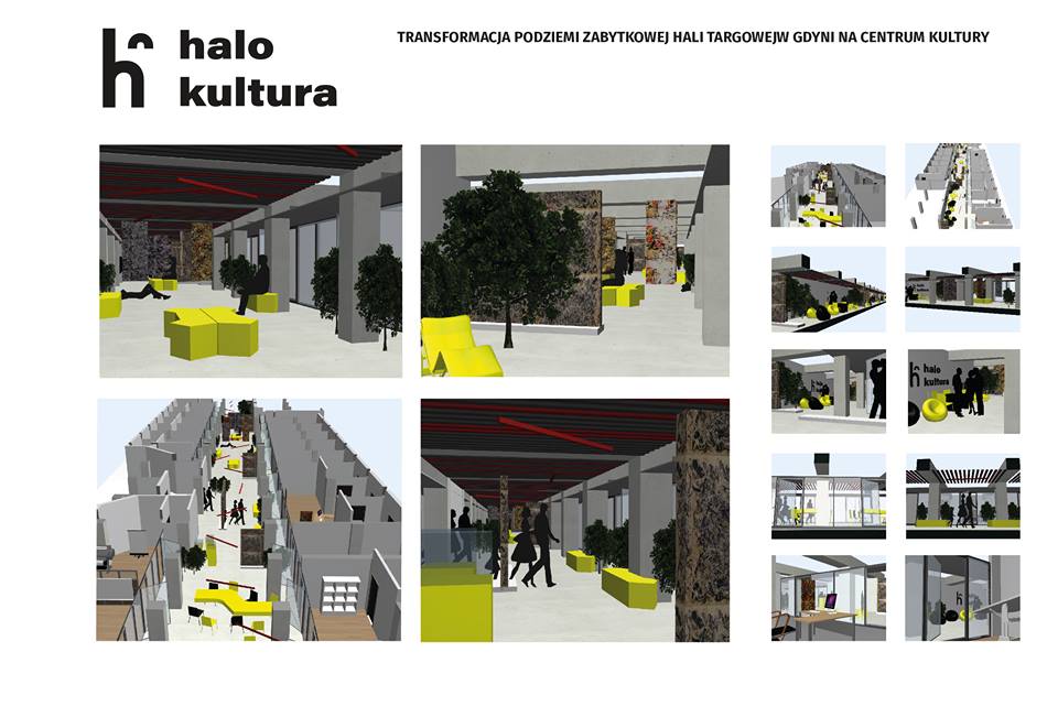 „Halo Kultura - transformacja podziemi zabytkowej Hali Targowej w Gdyni na Centrum Kultury”, PURA - fundacja na rzecz kultury (źródło: materiały prasowe organizatorów)