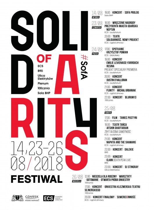 Festiwal Solidarity of Arts 2018 (źródło: materiały prasowe organizatora)