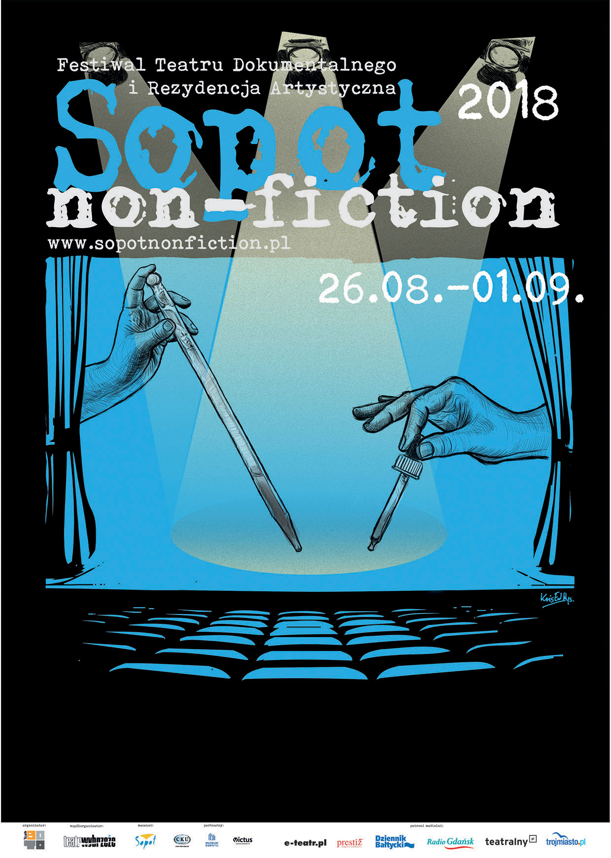 VII Festiwal Teatru Dokumentalnego i Rezydencję Artystyczną „Sopot Non-Fiction 2018” (źródło: materiały pasowe organizatora)