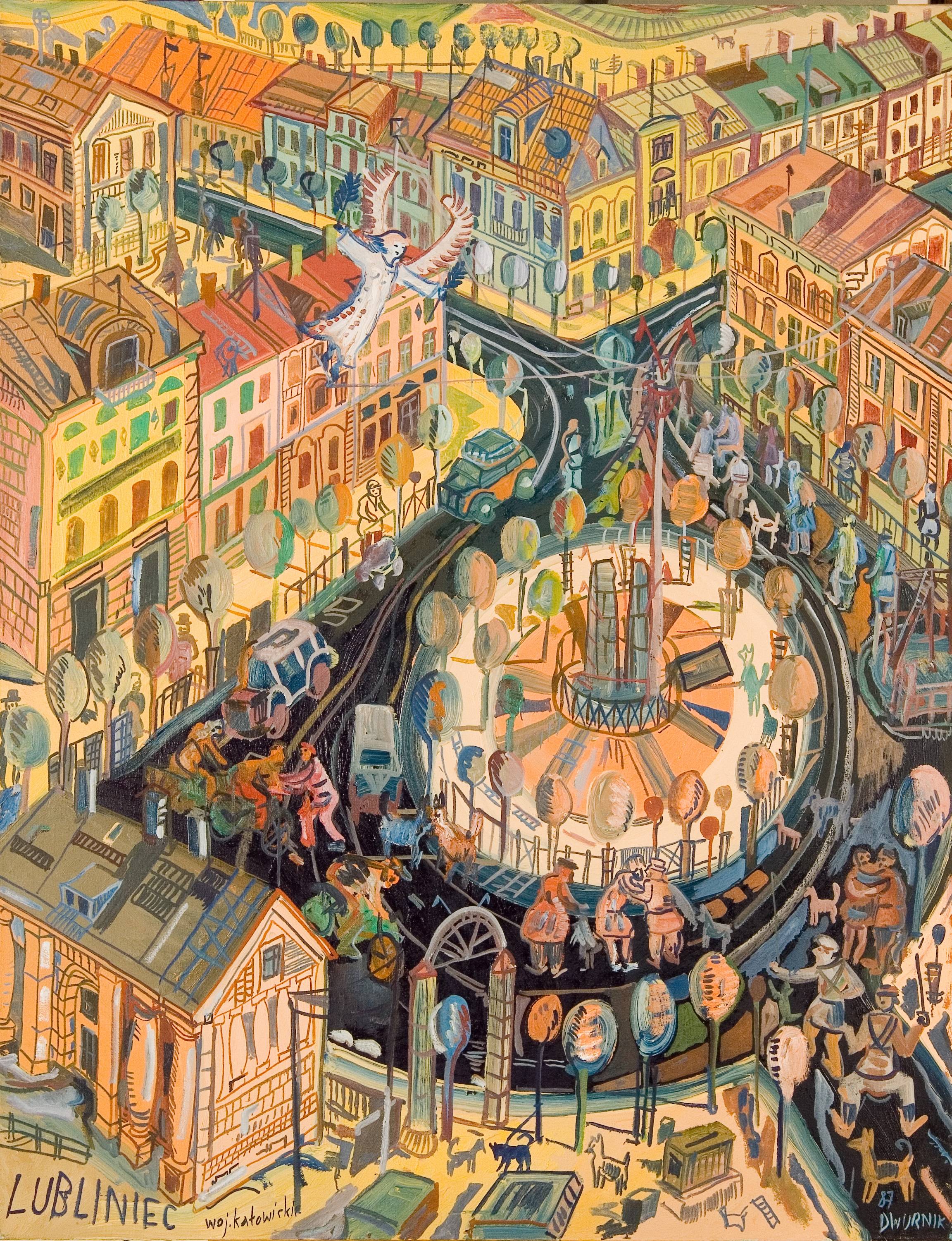Edward Dwurnik. „Lubliniec”, olej na płótnie, 146x114 cm, 1987 (źródło: materiały prasowe organizatora)