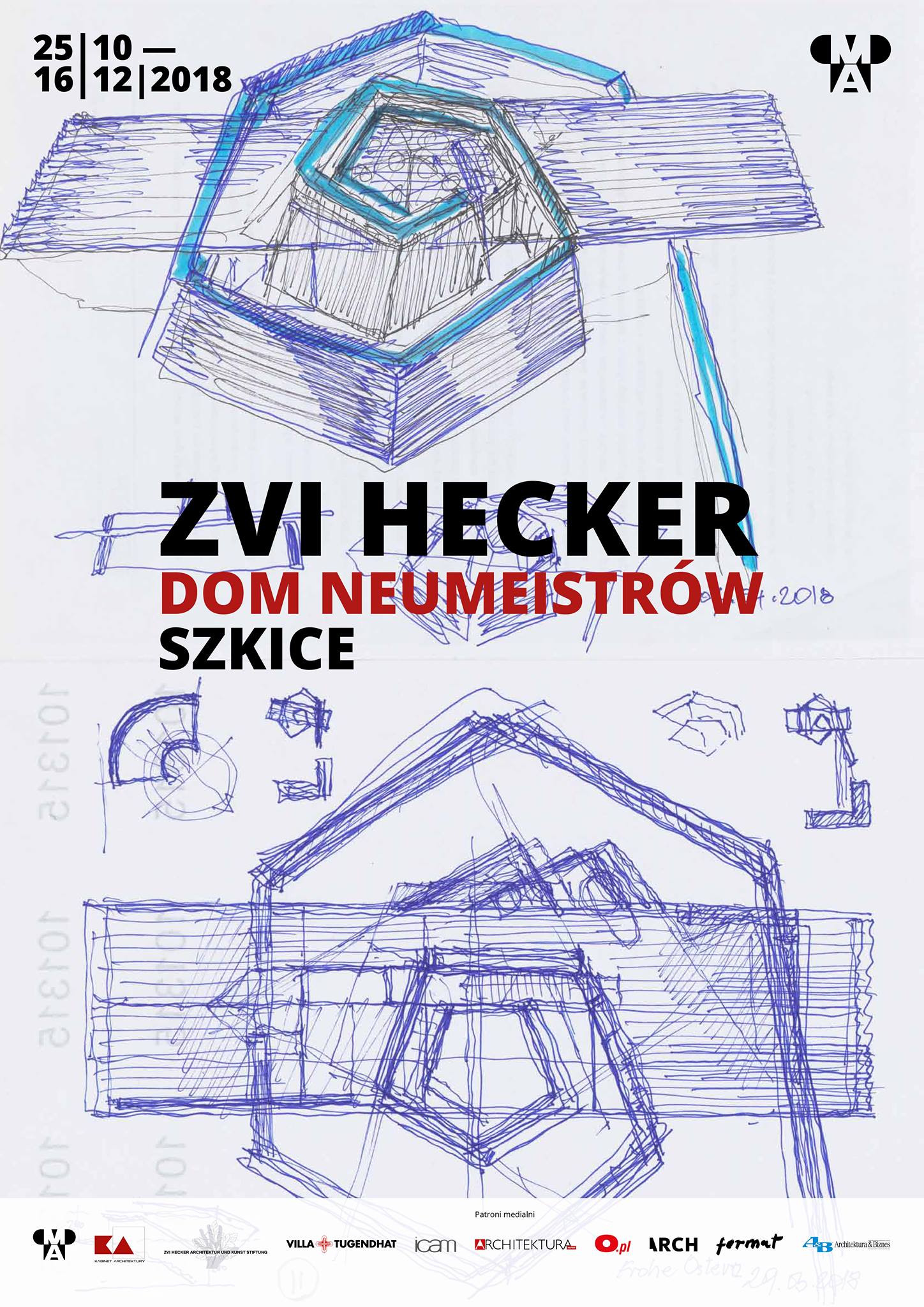 „Zvi Hecker. Dom Neumeistrów. Szkice”, Muzeum Architektury we Wrocławiu (źródło: materiały prasowe organizatorów)