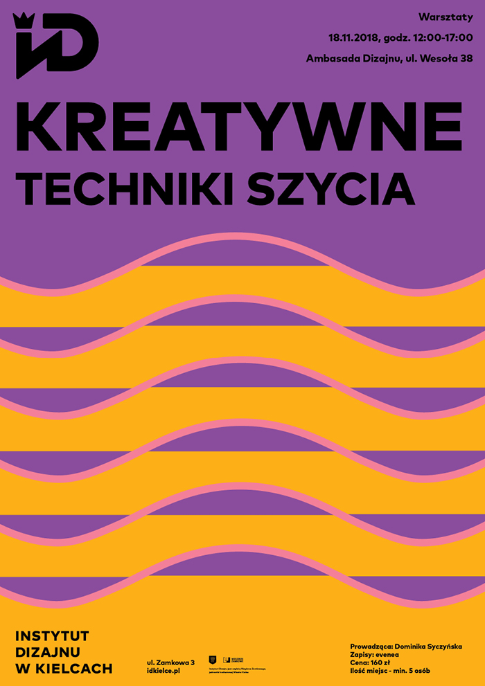 „Kreatywne techniki szycia”, Instytut Dizajnu w Kielcach (źródło: materiały prasowe organizatorów)
