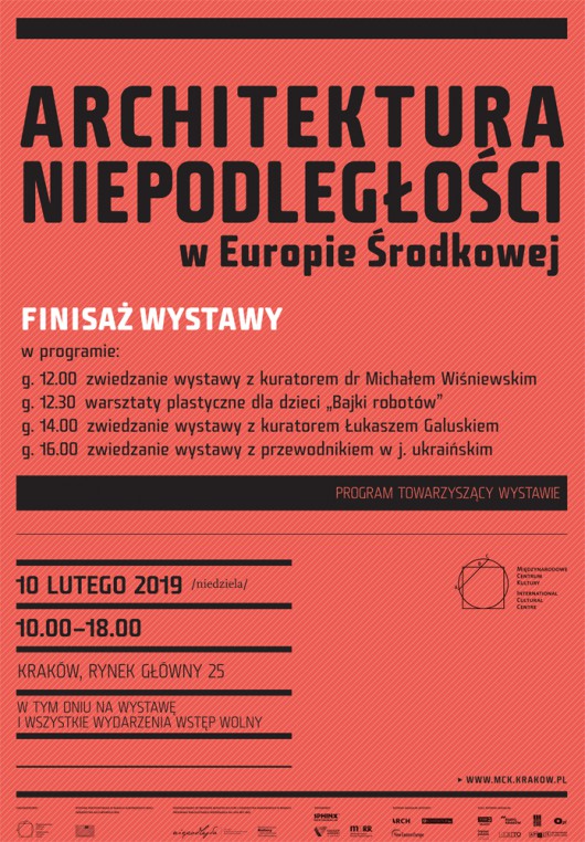 Plakat finisażu wystawy w MCK Kraków (źródło: materiały prasowe organizatora)
