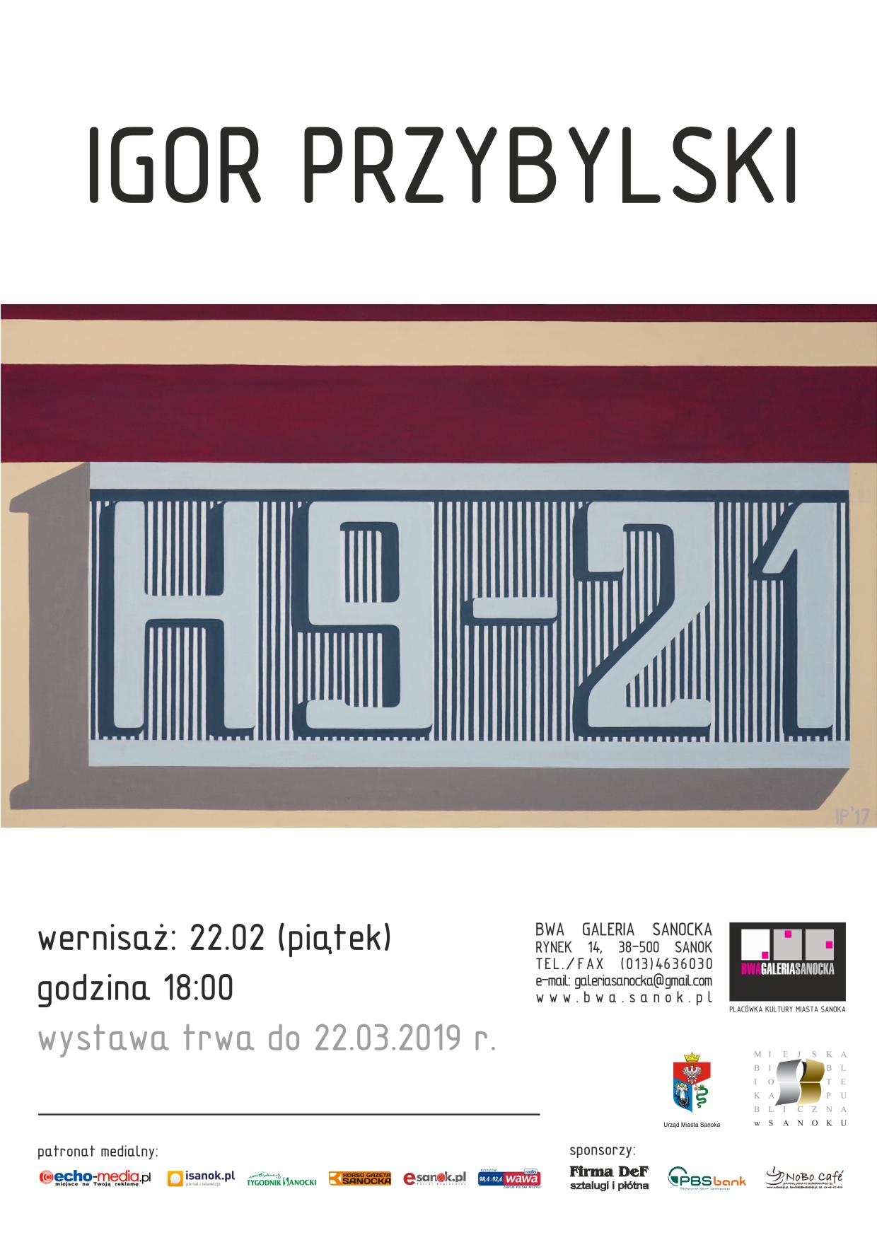 Wystawa: Igor Przybylski, H9-21 – Zaproszenie (źródło: materiały prasowe organizatora)