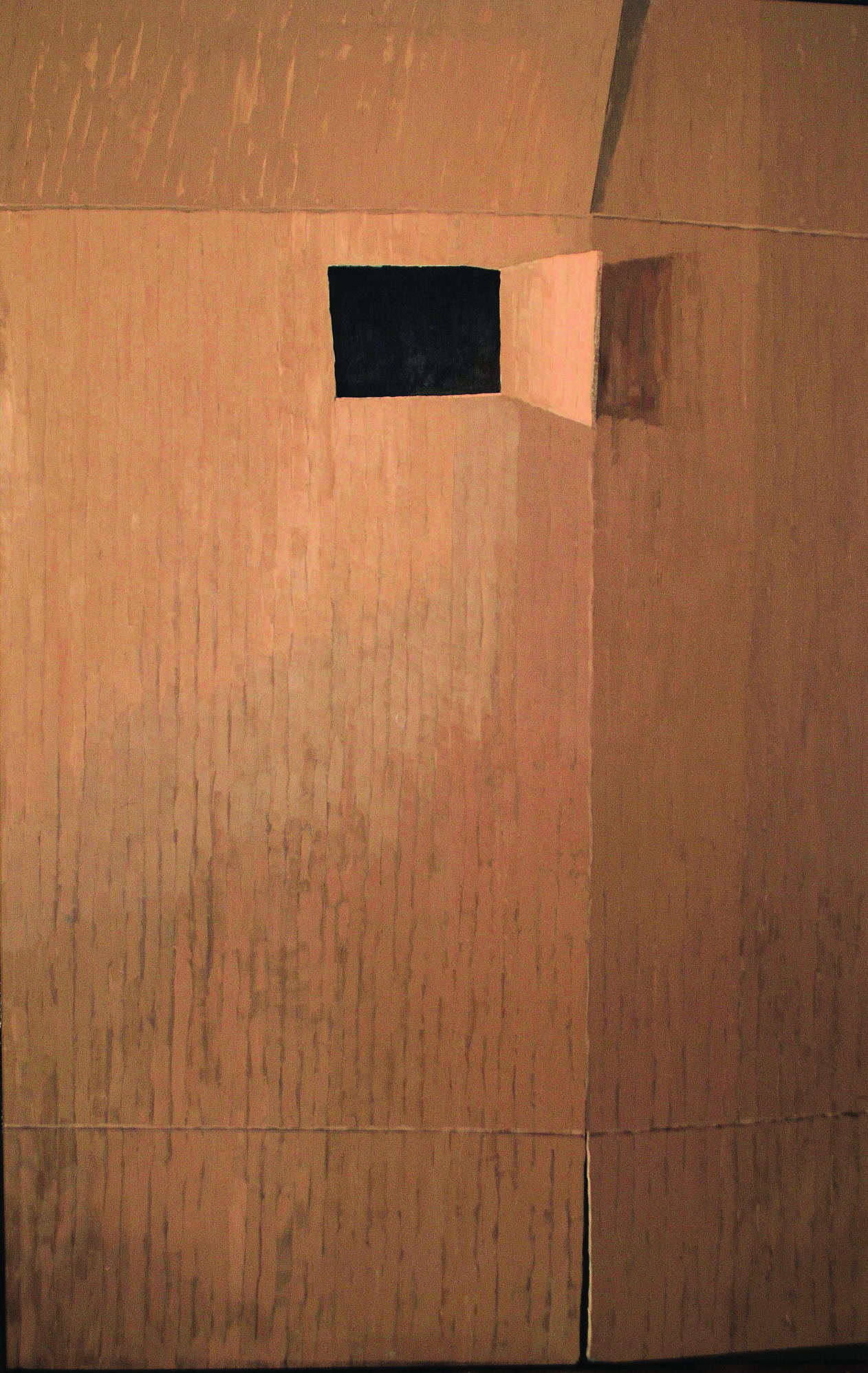 Dariusz Mlącki, Pudełko, 2012, akryl i olej na płótnie_220 × 140 cm (źródło: materiały prasowe)