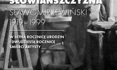 Plakat wystawy „Niesamowita Słowiańszczyzna. Sławomir Lewiński 1919–1999. W setną rocznicę urodzin i dwudziestą rocznicę śmierci artysty” (źródło: materiały prasowe)