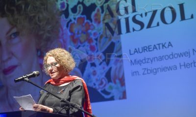Agi Miszol, Międzynarodowa Nagroda Literacka im. Z. Herberta 2019 (źródło: materiały prasowe)