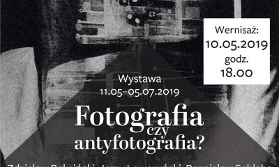 Plakat wystawy Fotografia czy antyfotografia? Zdzisław Beksiński, Jerzy Lewczyński, Bronisław Schlabs – 60-lecie Pokazu zamkniętego (źródło: materiały prasowe)