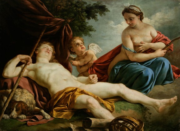Louis LAGRENÉE ST., Diana i Endymion, ok. 1776, Muzeum Narodowe w Poznaniu, Poznań, inw. MNP Mo 2178 (d. Dep. 1582)