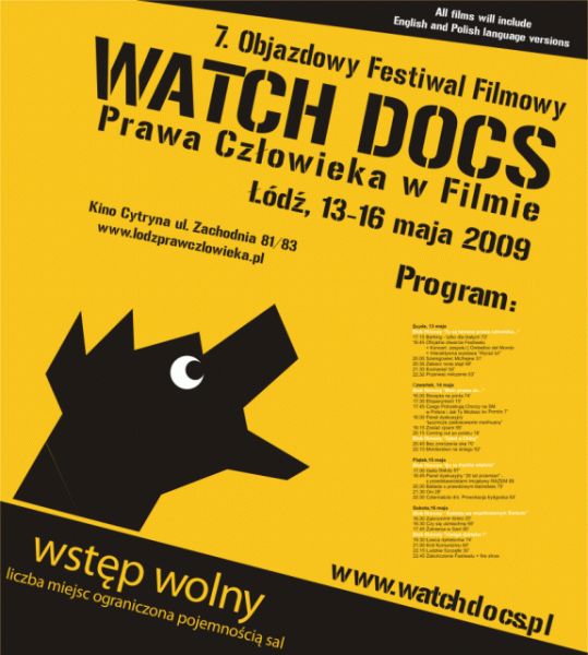 Objazdowy Festiwal Filmowy Watch Docs. Prawa Człowieka w Filmie