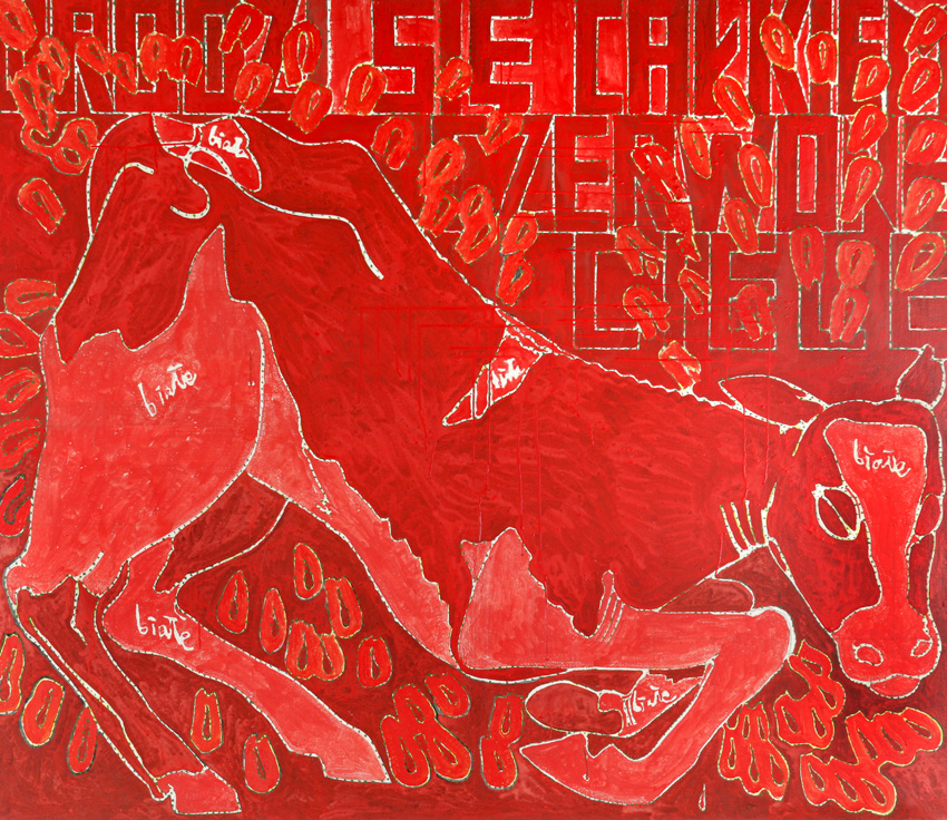 Marek Sobczyk – „Urodzi się całkiem czerwone cielę” (2008), fot. Marcin Kucewicz