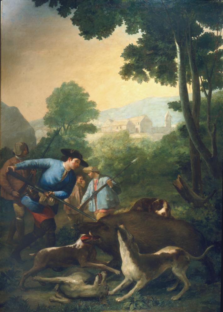 Francisco de Goya - Polowanie na odyńca, 1775