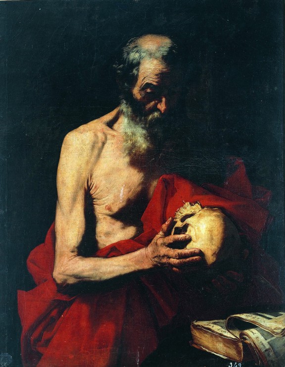 José de Ribera - Medytacja św. Hieronima, 1647