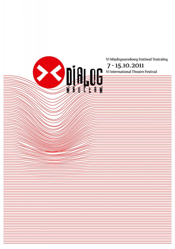 Plakat festiwalu Dialog - Wrocław (plakat pochodzi z materiałów udostępnionych przez organizatora)