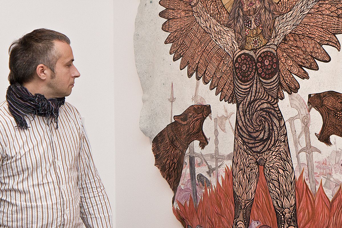 Otwarcie 40. Biennale Malarstwa „Bielska Jesień 2011”, Galeria Bielska BWA, Bielsko-Biała, 4.11.2011, fragment ekspozycji, fot. Krzysztof Morcinek