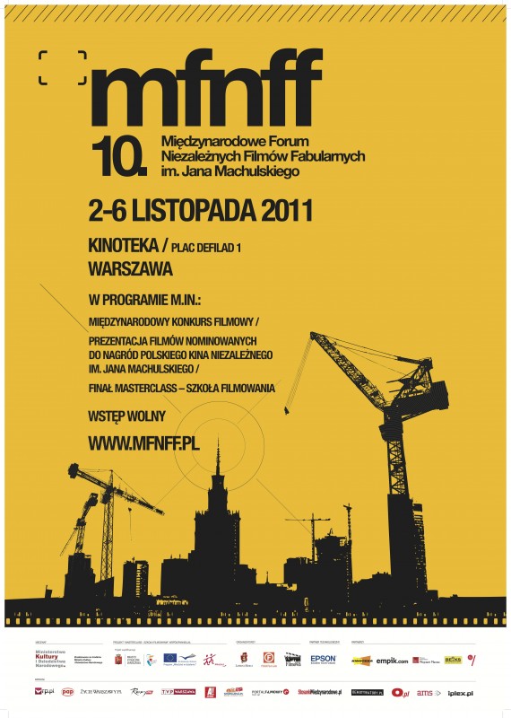 10. edycja Międzynarodowego Forum Niezależnych Filmów Fabularnych - plakat (źródło: materiały prasowe organizatora)