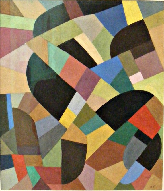 Otto Freundlich, Kompozycja Abstrakcyjna, 1938-1939, olej na płótnie (zdjęcie pochodzi z materiałów prasowych)