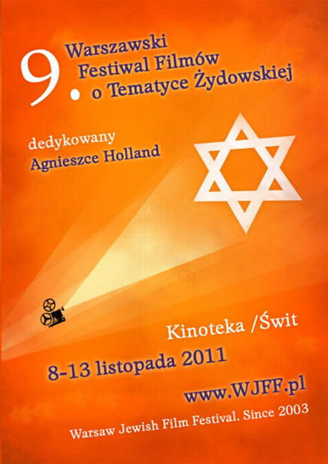 Plakat 9. Warszawskiego Festiwalu Filmów o Tematyce Żydowskiej (źródło: materiały prasowe organizatora).
