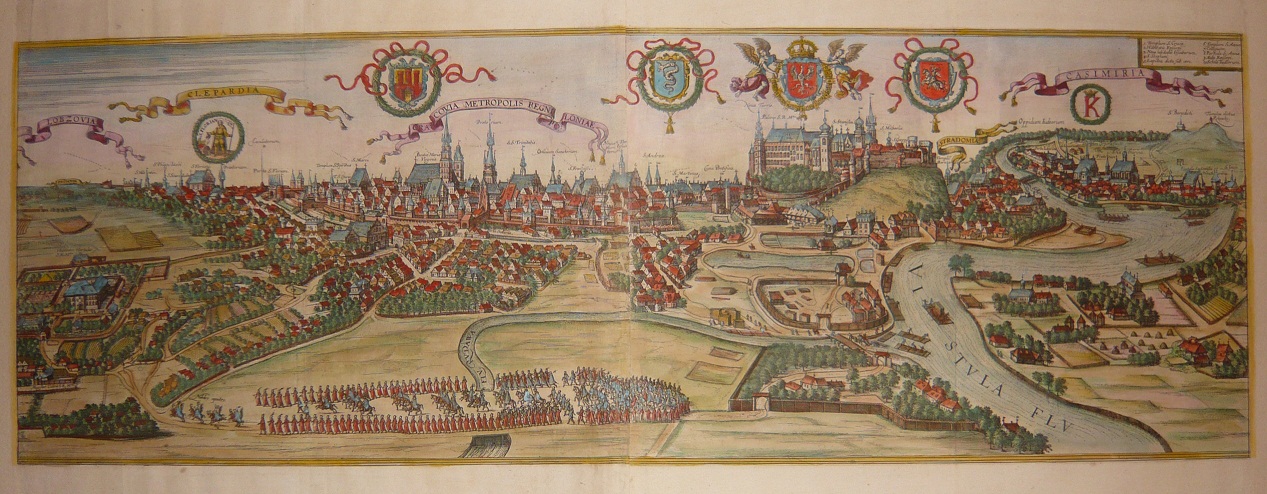 Widok Krakowa z Civitates Orbis Terrarum Georga Brauna i Fransa Hogenberga (źródło: materiał prasowy organizatora)