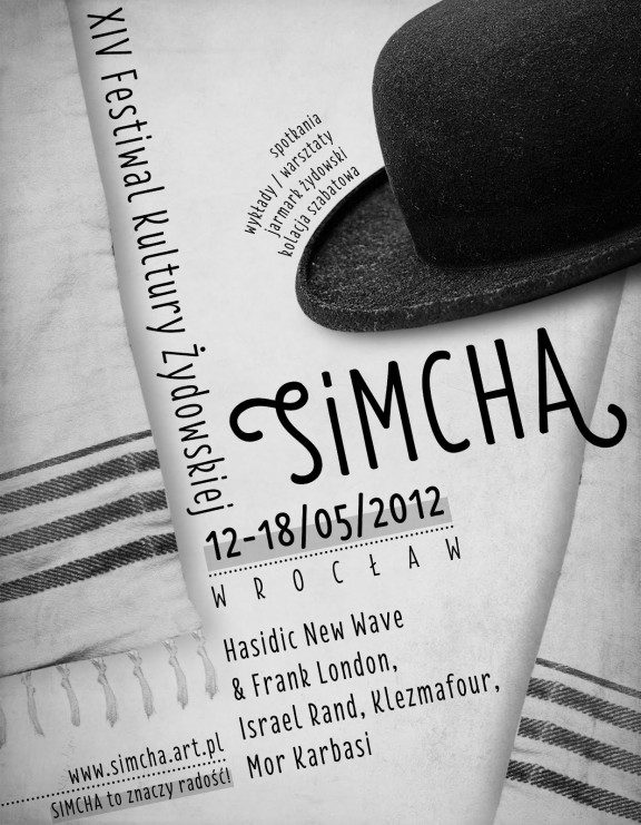 Plakat XIV Festiwalu Kultury Żydowskiej SIMCHA (źródło: materiały prasowe)