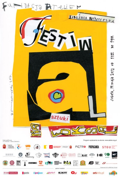 Plakat Festiwalu Sztuki na Foksal (źródło: materiały prasowe)
