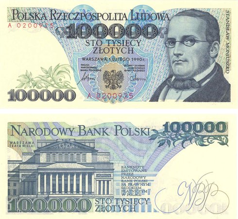 Stanisław Moniuszko na banknocie (źródło: materiały prasowe organizatora)