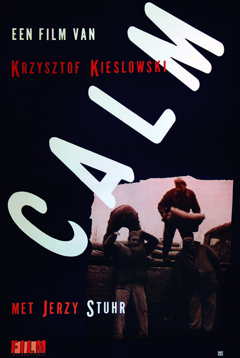 Krzysztof Kieślowski – retrospektywa i wystawa w Paryżu, plakat prezentowany podczas wystawy (źródło: materiały prasowe organizatora)