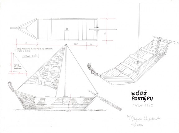 Zbigniew Warpechowski, „Łódź Postępu”, szkic, 2012 (źródło: materiały prasowe)