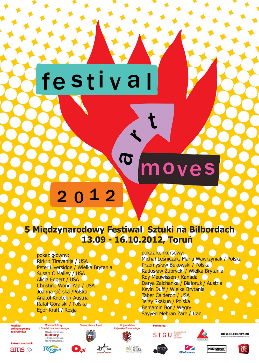 Plakat Festiwalu „Art Moves" (źródło: materiały prasowe organizatora)
