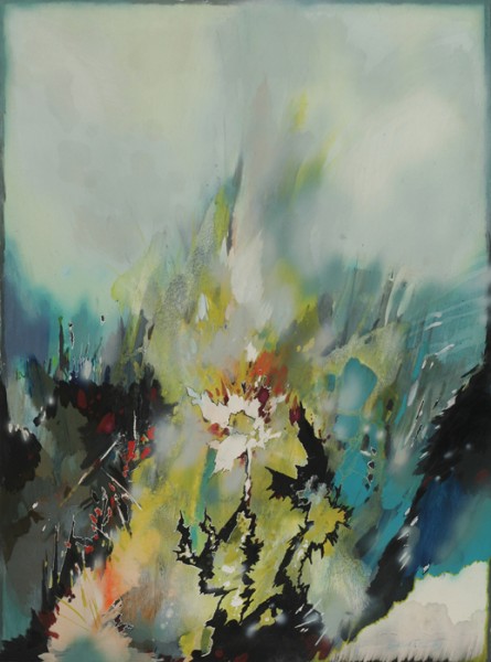 Witold Skulicz, „Ogród z białym kwiatem”, 1989, własność rodziny artysty (źródło: materiały prasowe)