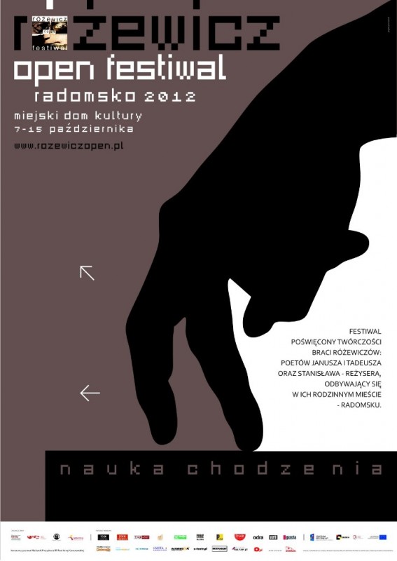 Różewicz Open Festiwal 2012, plakat (źródło: materiały prasowe organizatora)