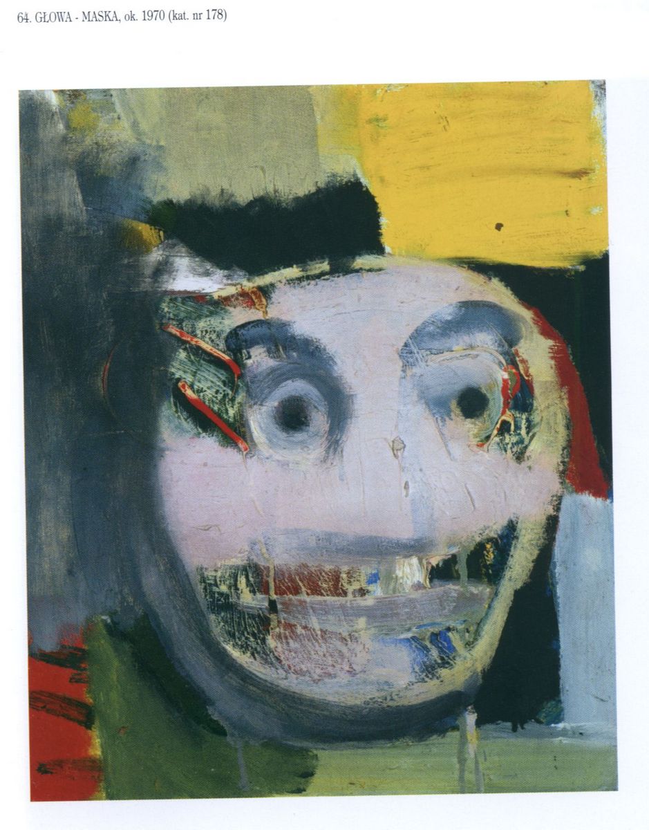Artur Nacht-Samborski, „Głowa maska”, 1970, olej, płótno (źródło: materiały prasowe)