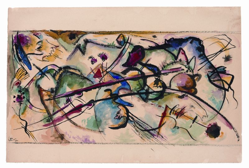 Kandinsky Wassily, „Aquarell”, 1916 (źródło: materiały prasowe organizatora)