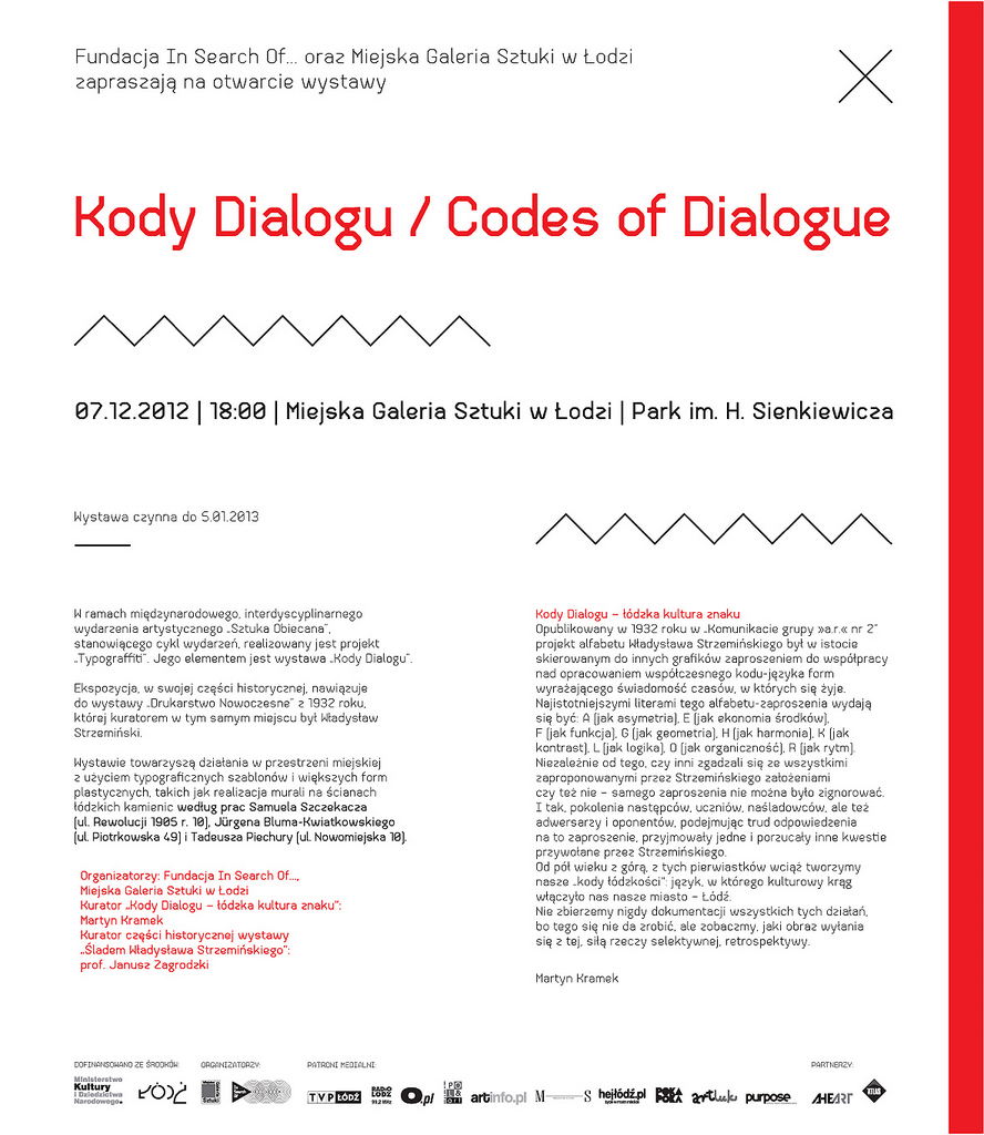 Zaproszenia „Kody dialogu" (źródlo: materiały prasowe)