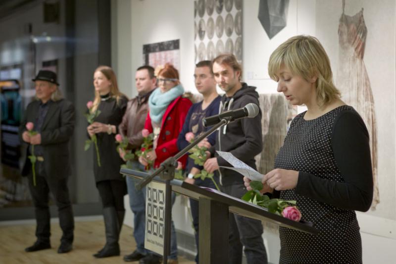 Wernisaż wystawy „Gdzie jest grafika? W poszukiwaniu nowych znaczeń”, Galeria Sztuki Współczesnej w Opolu, 31 stycznia 2013 r. (źródło: materiały prasowe organizatora)