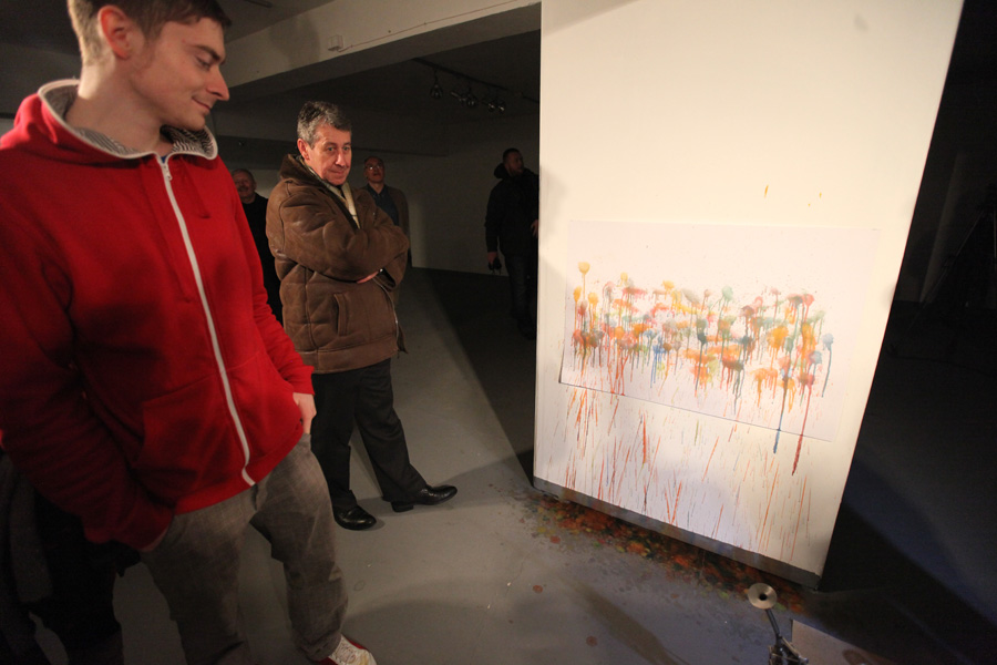 Wernisaż wystawy Adama Kalinowskiego „XXXXXXXxxxxxxx”, MCSW Elektrownia w Radomiu, 15 lutego 2013 r. (źródło: materiały prasowe organizatora)
