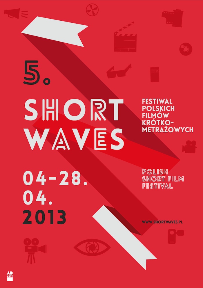 Festiwal Polskich Filmów Krótkometrażowych Short Waves, plakat (źródło: materiały prasowe organizatora)