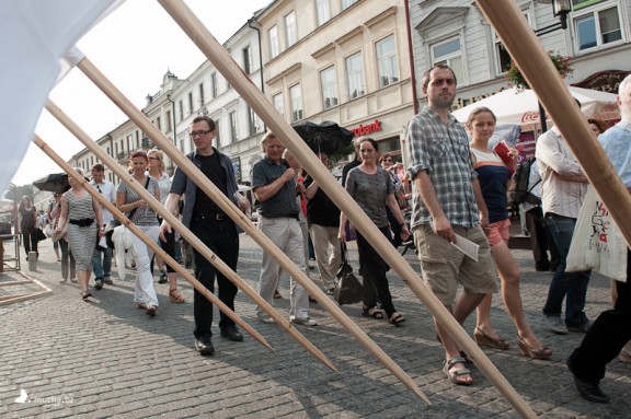 4. Festiwal Sztuki w Przestrzeni Publicznej Opec City | Otwarte Miasto w Lublinie, otwarcie, 2012 r., fot. M. Moszyński (źródło: materiały prasowe organizatora)