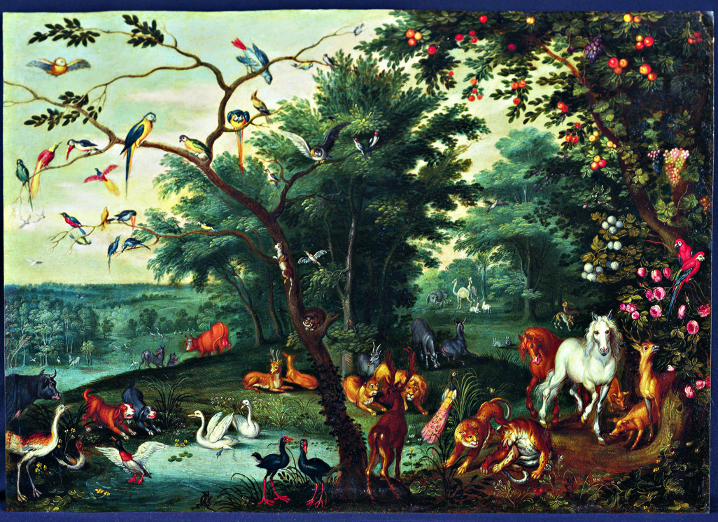 Jan Brueghel Młodszy, „Raj ziemski”, 1620-25, 35,5x50 cm, kat.33 (źródło: materiały prasowe organizatora)