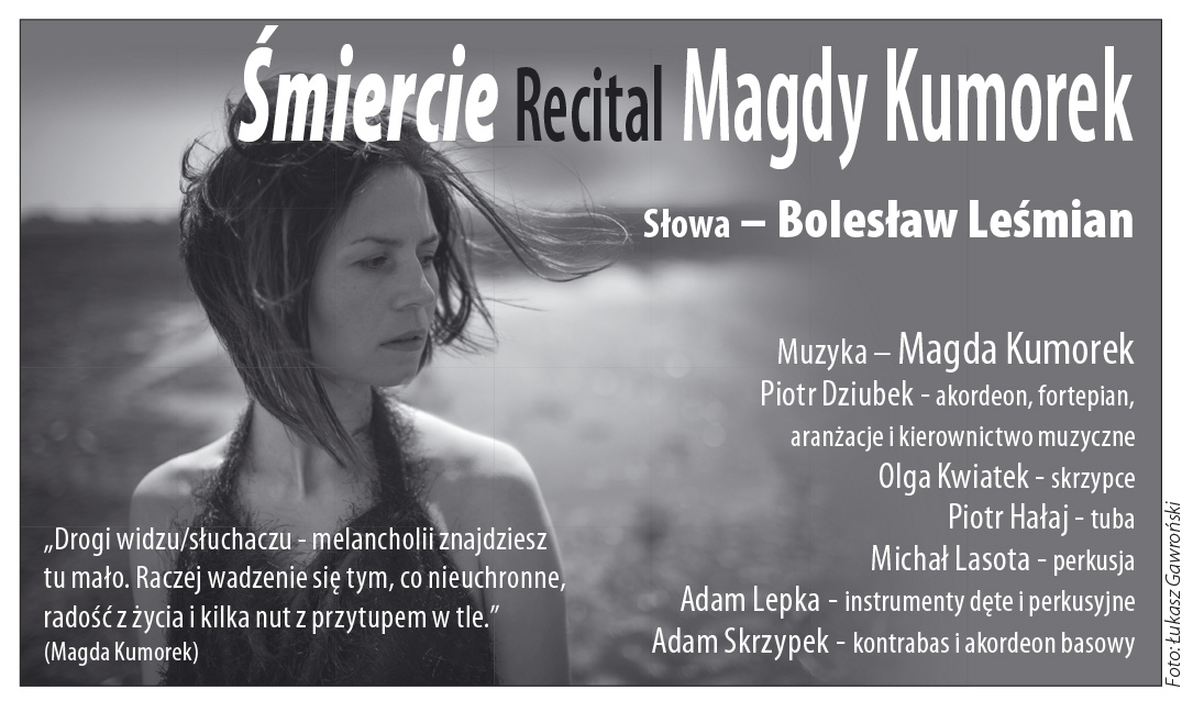 Recital Magdy Kumorek, ulotka (źródło: materiały prasowe organizatora)