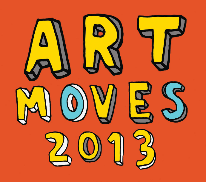 Logo Festiwalu Sztuki Na Bilbordach Art Moves 2013 (źródło: materiały prasowe festiwalu)