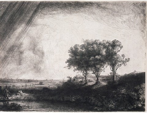 Rembrandt van Rijn, „Trzy drzewa”, 1650 (źródło: materiały prasowe organizatora)