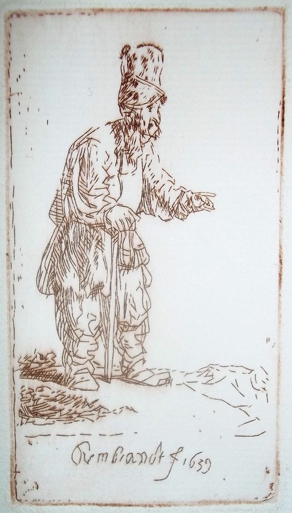 Rembrandt van Rijn, „Żyd w wysokiej czapce”, 1639 (źródło: materiały prasowe organizatora)