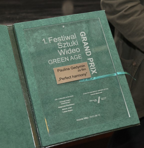 1. Festiwal Sztuki Wideo „Green Age” w Gorzowie Wlkp., wręczenie nagród, 21 września 2013 r. (źródło: materiały prasowe organizatora)