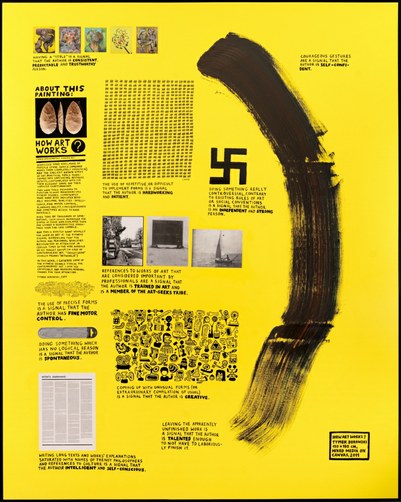 Tymek Borowski, „How art works”, 2011, różne media na płótnie, 150x190cm. Dzięki uprzejmości artysty (źródło: materiały prasowe organizatora)