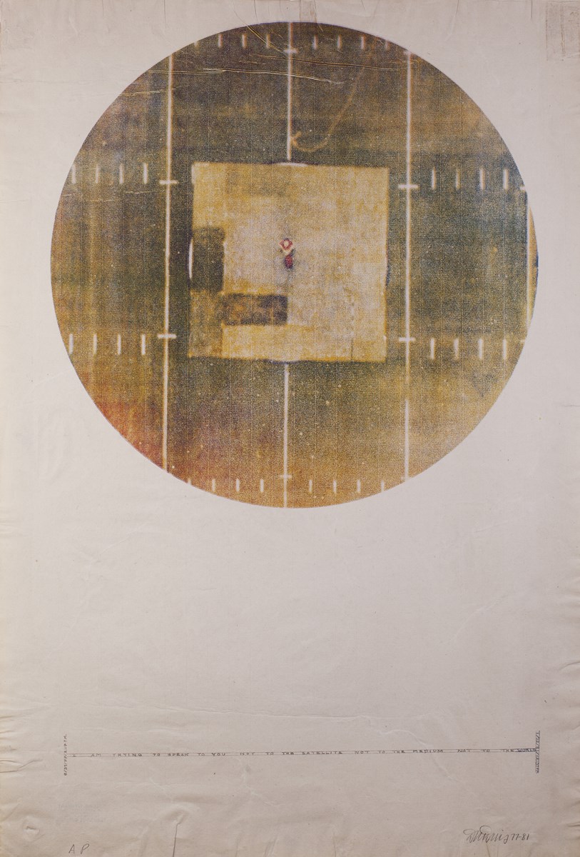 Douglas Davis, „83177-12281”, 1977-81, technika własna, 84,3 x 57 cm (źródło: materiały prasowe organizatora)