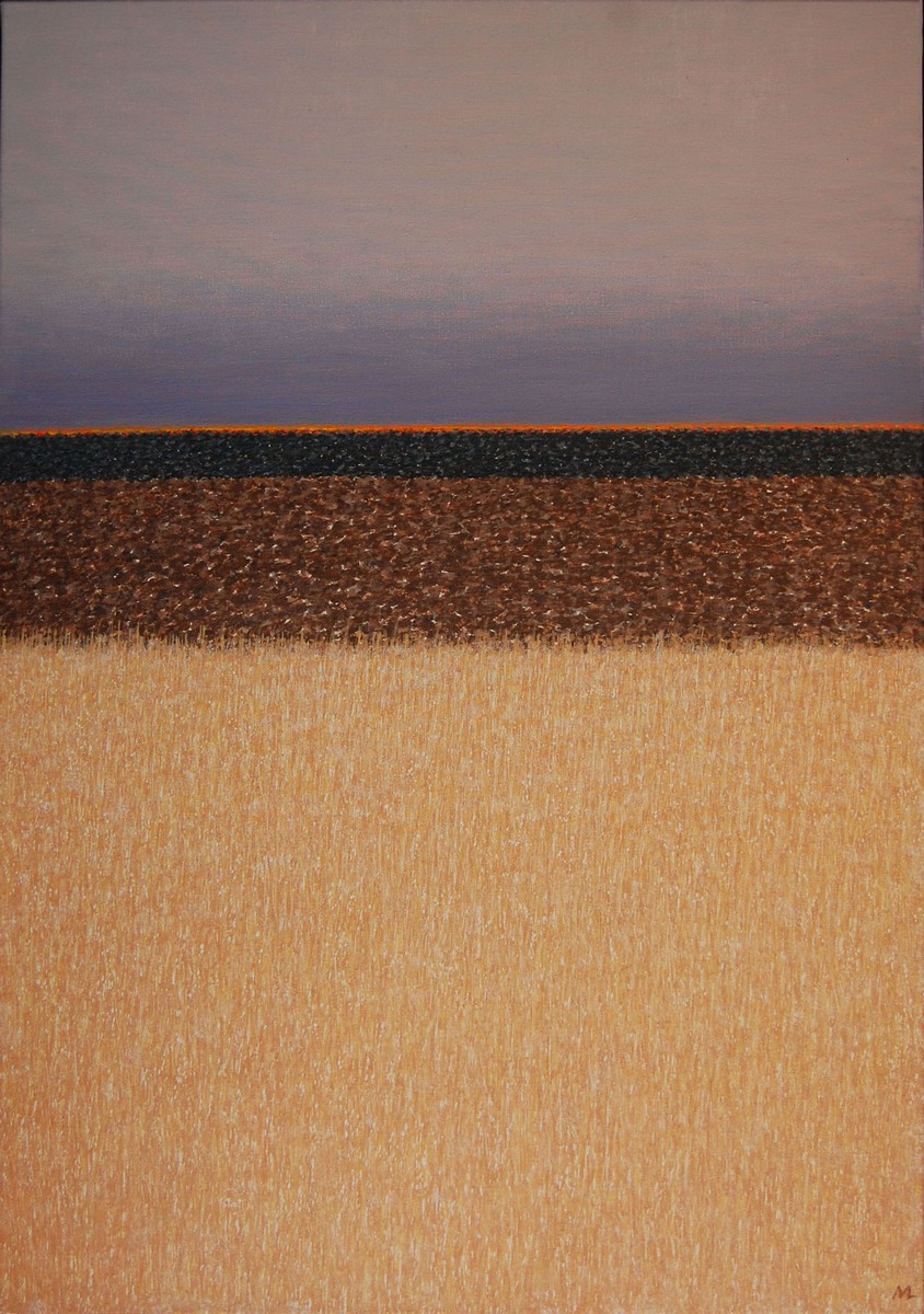 Leszek Misiak, „Niebo i Ziemia”, 2010, 100x70 cm, tempera jajowa (źródło: materiały prasowe ZPAP)