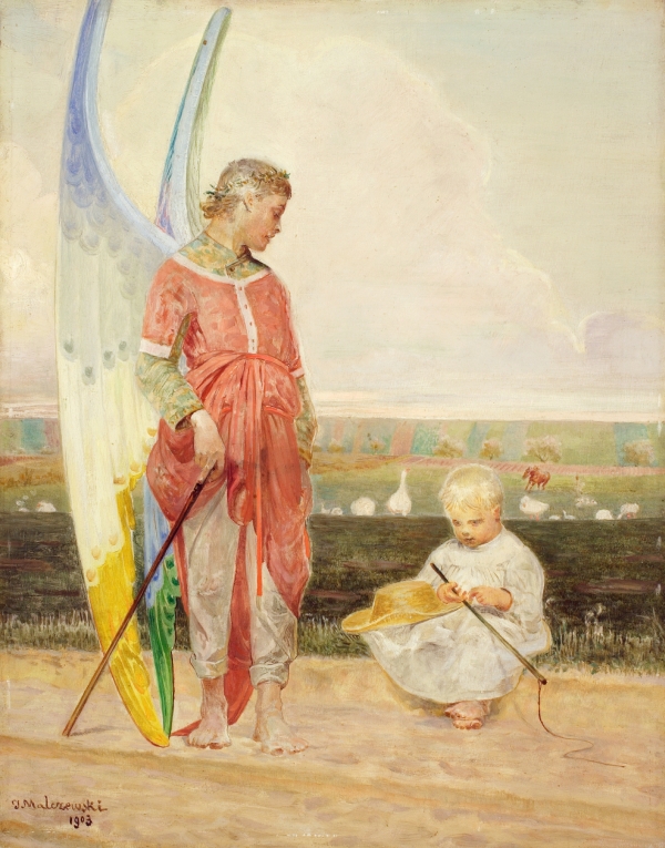 Jacek Malczewski, „Anioł i pastuszek”, 1903 (źródło: materiały prasowe organizatora)