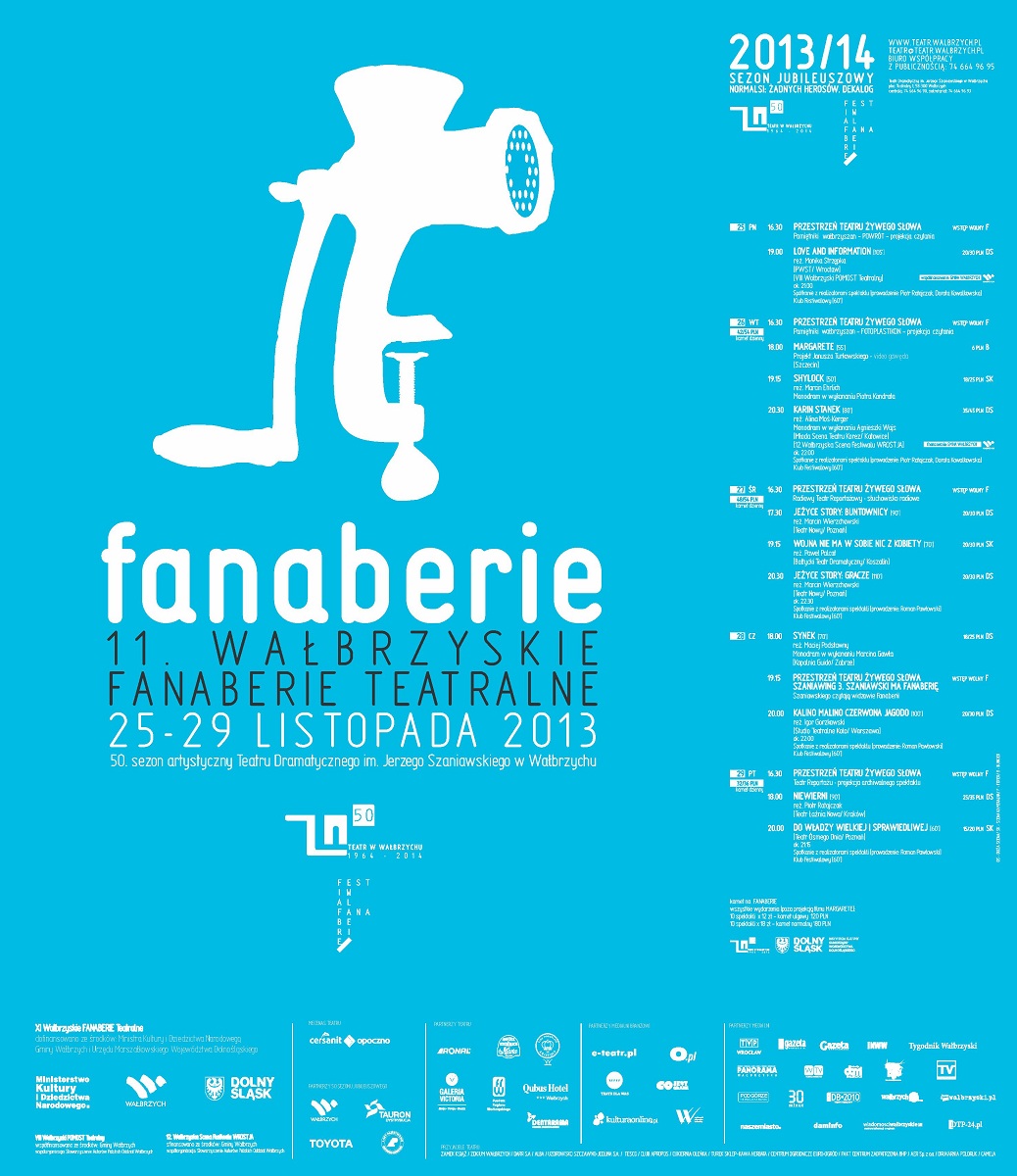 Wałbrzyskie Fanaberie Teatralne, plakat (źródło: mat. prasowe)